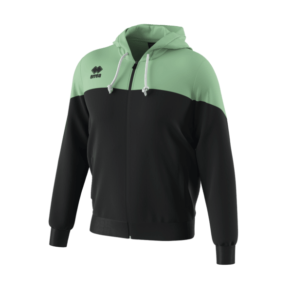 Errea BEN Hoodie Zip schwarz/after eight